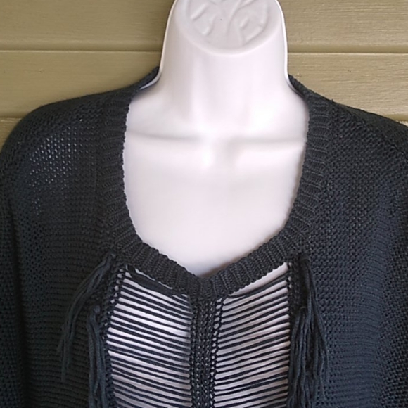 Bobeau Great Crochett Knit Sweater Shirt with L/XL - Picture 2 of 7